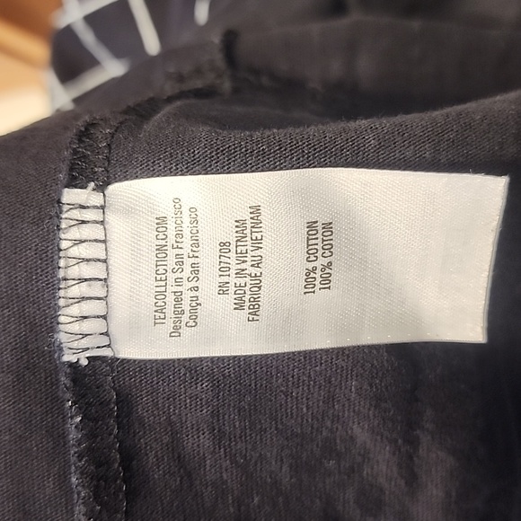 Tea Collection Black and White Checkered Drop Waist Dress 8 - Picture 9 of 9